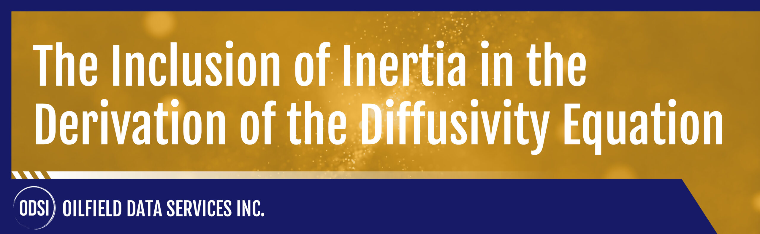The Inclusion of Inertia in the Derivation of the Diffusivity Equation