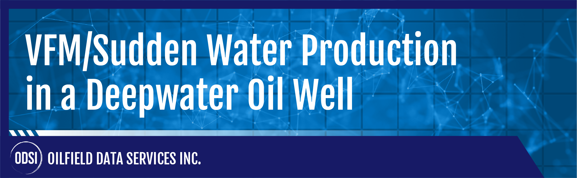 VFM/Sudden Water Production in a Deepwater Oil Well